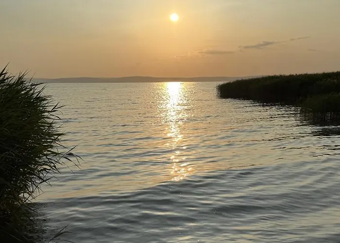 シャレー Retro Lakefront House With A Dock Balatonvilágos